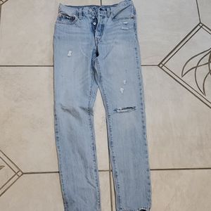 Levis 501 High Rise Light Wash Jeans